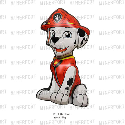 Paw Patrol Dark green dog disposable Birthday Party Decorations Tableware Balloons Birthday Decor Party Supplies Gifts for Boys