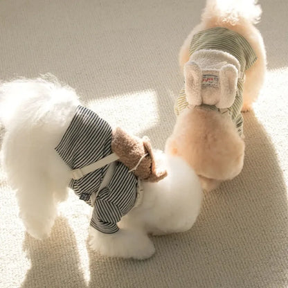 Ins Pet Dog Pet Outdoor Pets Plush Backpacks Backpack Snack Bags Teddy Decorations Dog Accessories for Small Dogs Dog Poop Bag