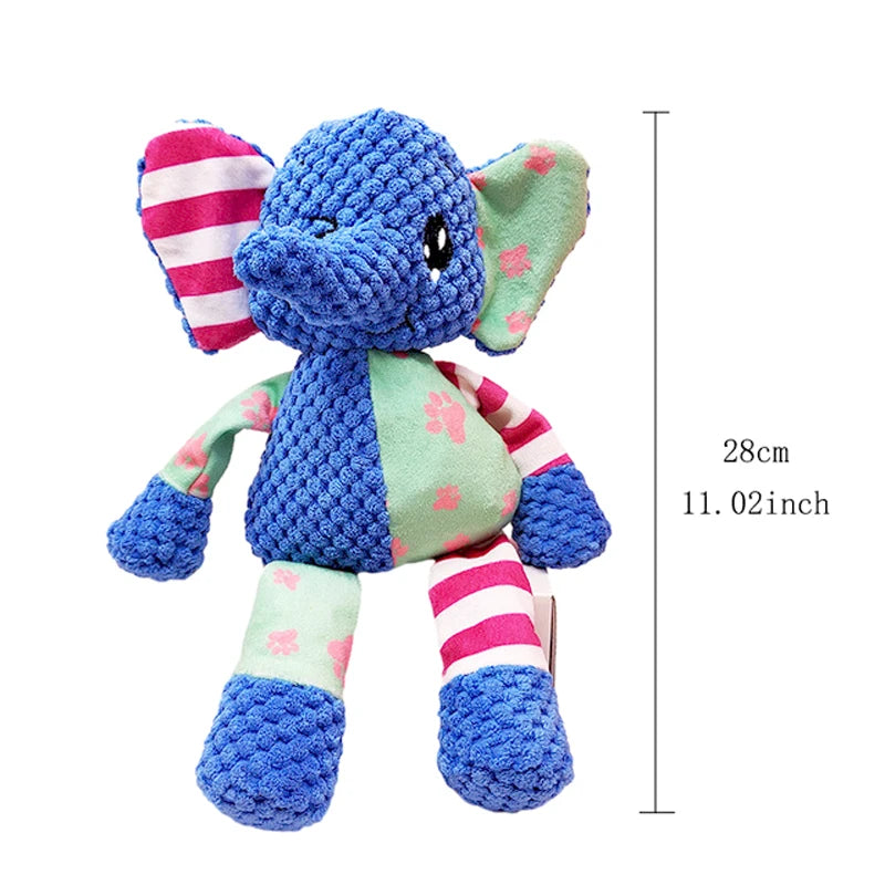 the TEETHETREASURE PLUSH - Pet Plush Toy, Cat/Dog Interactive Teething Toy, Animals Bite Resistant, Interactive Squeaky, Pet Dog Teeth Cleaning Chew Toy