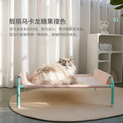 S Size Macaron Color Pet Summer Hammock Puppy and Dogs Comfortable Cloth Camp Bed Dogs Camping Bed Washable