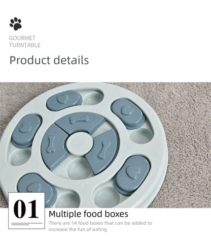 the BRAINBOWL ENRICHMENT PLATE - Pet Toys, Cats and Dogs Relieving Boredom, Feeding Plates, Slow Food Bowls, Interactive Brain Training, Feeding Equipment