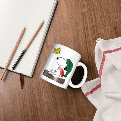 Manga Snoopy Woodstock Cartoon Dog Coffee Mug DIY Customized Ceramic Tea Milk Mug