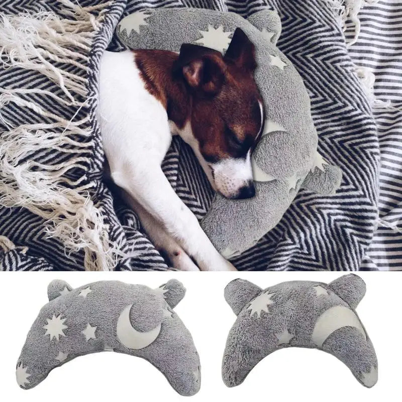 U Shaped Pet Pillow Pet Neck Protection Sleeping Pillow Comfortable Pet Dog Neck Pillow Glowing Washable Pet Calming Toy for Dog