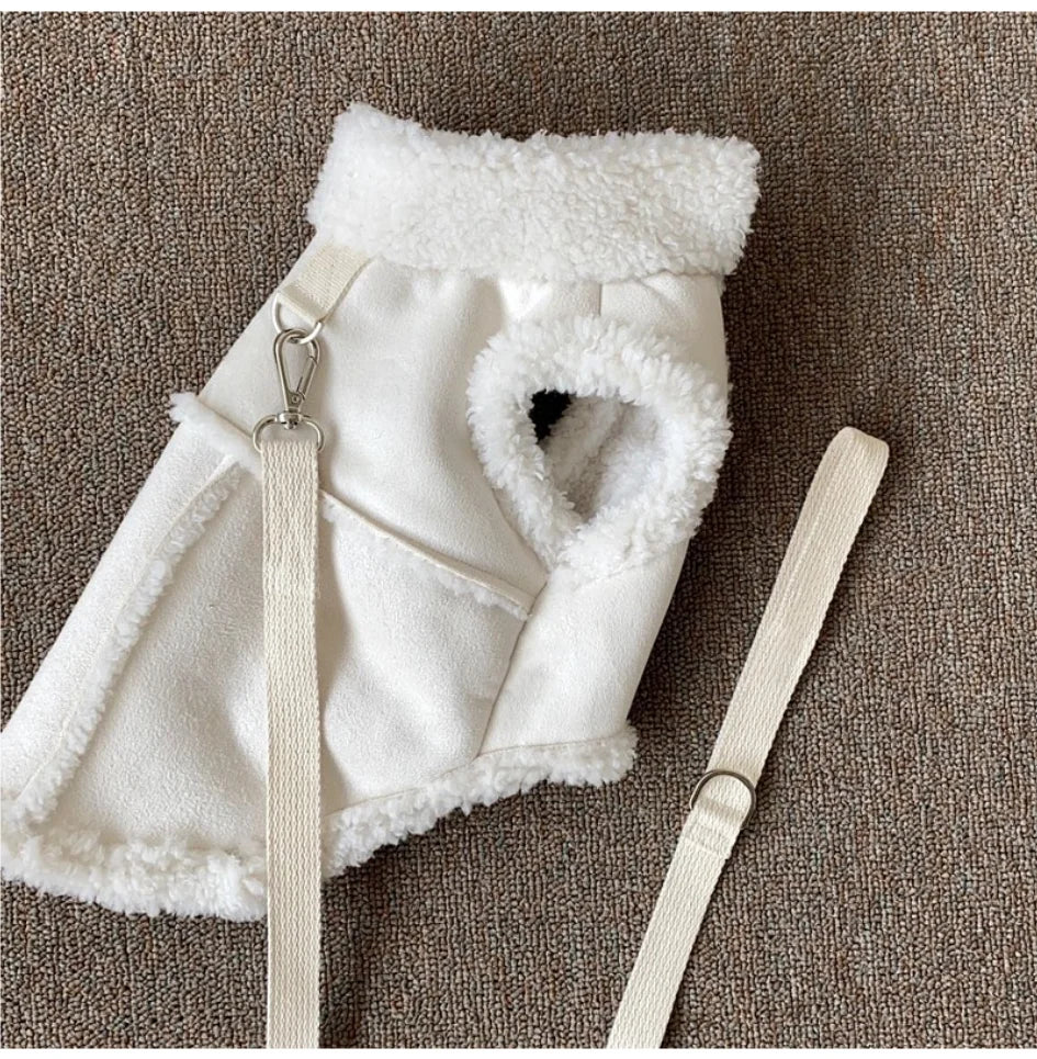 the BUCKSKIN - Dog Vests, Winter Plush Warm Pet Dog Clothes for Small/Medium Dogs Jackets, Puppy Clothing Yorkshire Terrier Ropa Para Perros