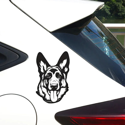 German Shepherd Decal Dog Breed Bumper Sticker Shepherd Dog Owner Sticker For Car Truck Van SUV Window Cup Laptop Motorcycle