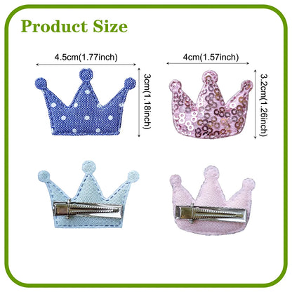 10 Pieces Dog Hair Clips Cute Candy Color Pet Hairpin 10 Different Styles Crown Barrettes For Small Dogs Puppy Hair Accessories