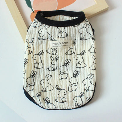 Spring Dog Clothes Breathable Pet Clothes for Small Medium Dogs Soft Comfortable Puppy Vest Chihuahua Yorkies Costumes