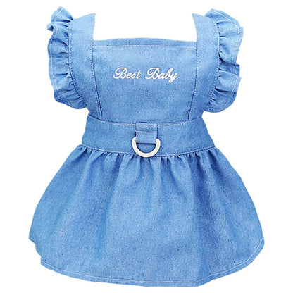 the BEST BABY - Dog Dress Puppy Luxury Skirt, Dog Clothes Princess Dresses, Wedding Evening Dress, Tutu Skirt Denim Skirt, Small Dogs Clothing