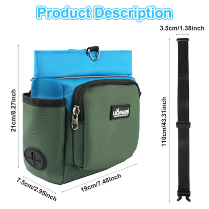 the TRAIL PACK - Hot Sale Dog Treat Bag for Training/Walking, Portable Pet Snack Pouch with Waist Belt, Durable Waterproof