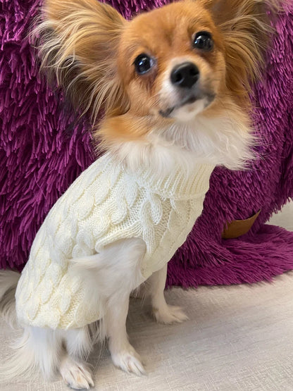 Dog Sweaters for Small Dogs Winter Warm Dog Clothes Turtleneck Knitted Pet Clothing Puppy Cat Sweater Vest Chihuahua Yorkie Coat