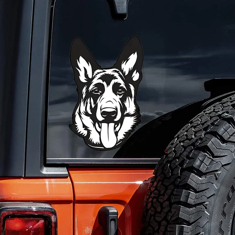 German Shepherd Decal Dog Breed Bumper Sticker Shepherd Dog Owner Sticker For Car Truck Van SUV Window Cup Laptop Motorcycle