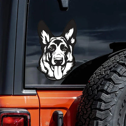German Shepherd Decal Dog Breed Bumper Sticker Shepherd Dog Owner Sticker For Car Truck Van SUV Window Cup Laptop Motorcycle