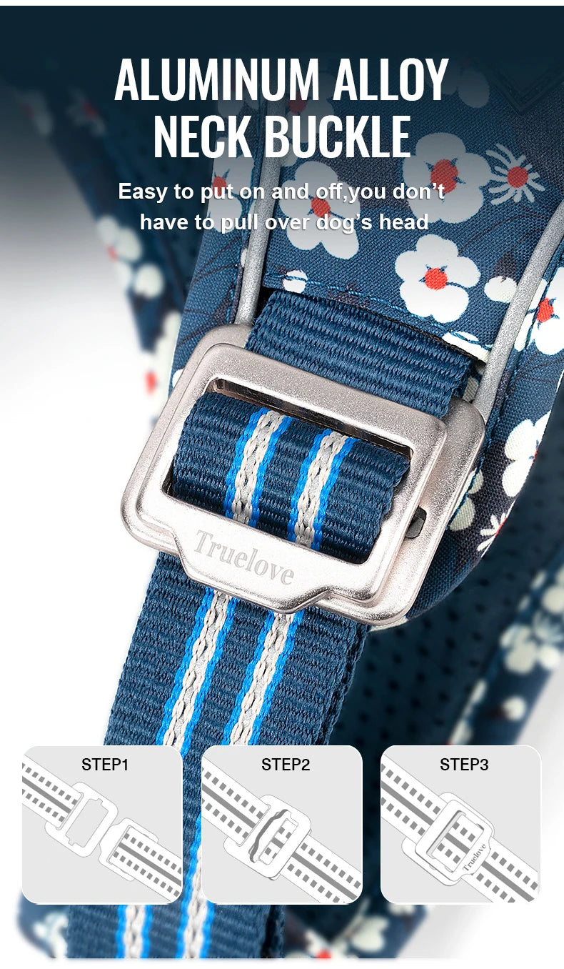Truelove Pet Harnesses Durable Update Codura Fabric Nylon Aluminum Accessories Dog Harnesses Manufacturers TLH5656