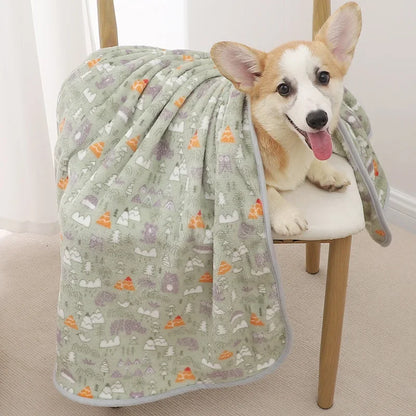 Winter Warm Pet Blanket Soft Fluffy Dog Blanket Comfortable Breathable Cat Sleeping Blanket Good Sleeping Sheet Pad Pet Supplies