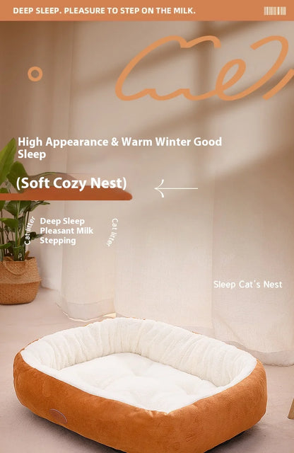 House Winter Warm Thickened Oval House All-Season Pet House Winter Small Dog House