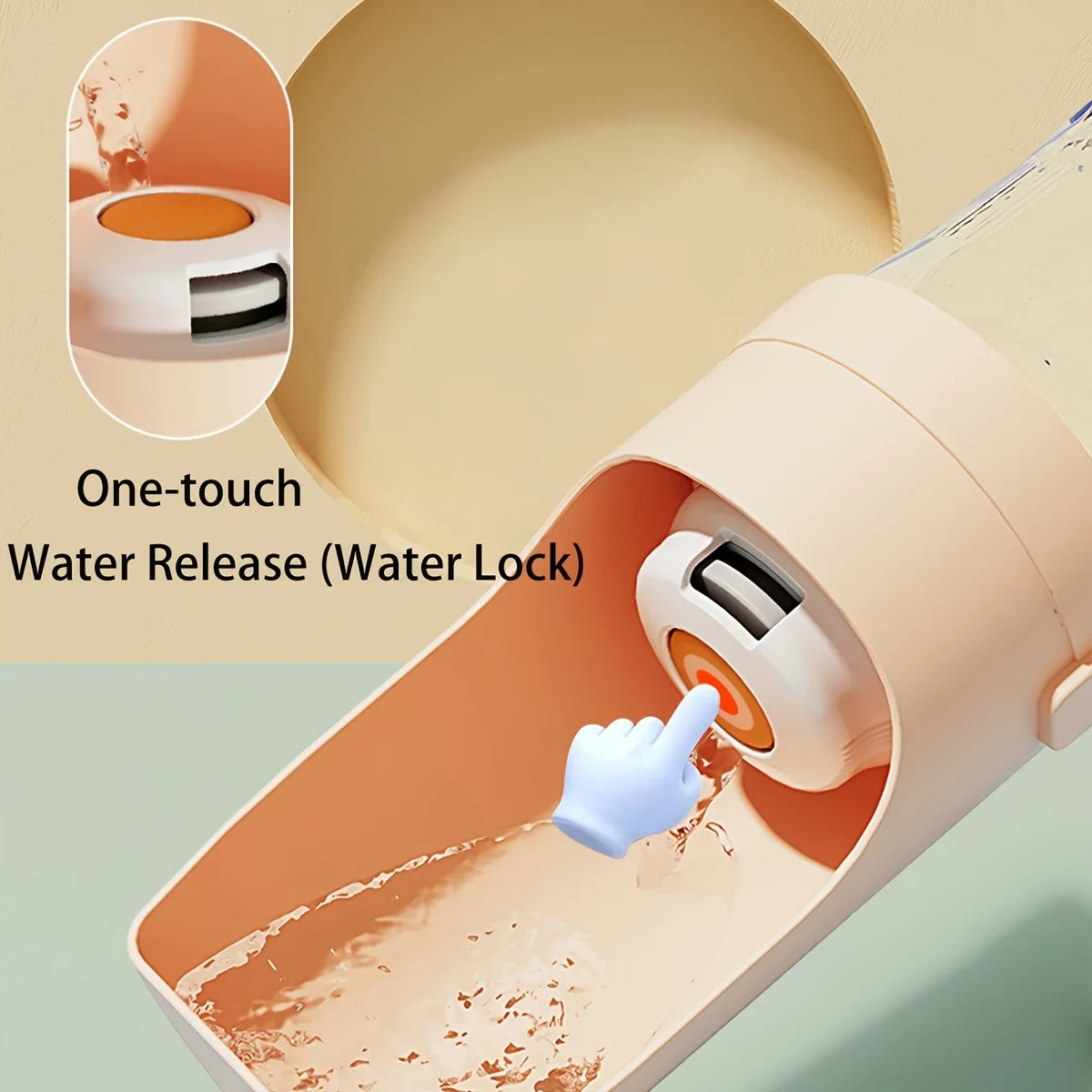 Portable Dog Water Bottle Durable Pet Hydration Dispenser Outdoor Walks Hiking Travel Pet Ergonomic Bottle Dog Water Dispenser