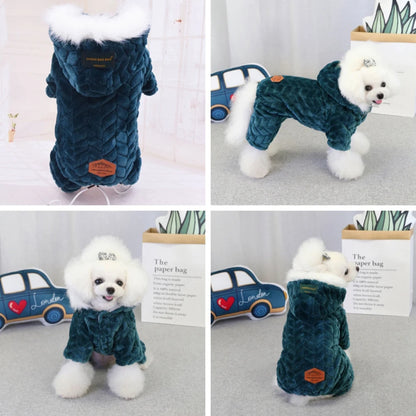 Winter Warm Pet Dog Jumpsuit Windproof Dog Clothes for Small Dogs Chihuahua Jacket Yorkie Costumes Shih Tzu Coat Poodle Outfits