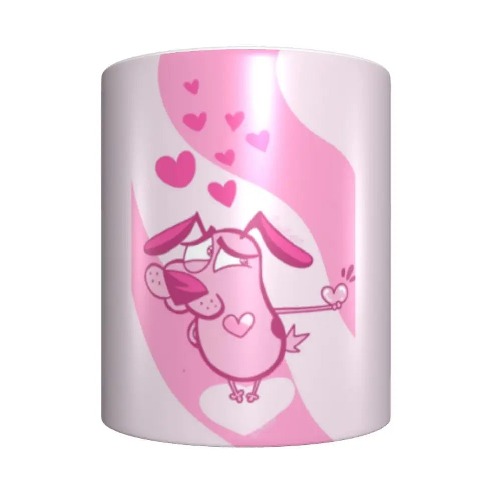 Personalized C-Courage The Cowardly Dog Coffee Mug DIY Ceramic Milk Tea Mug Cup