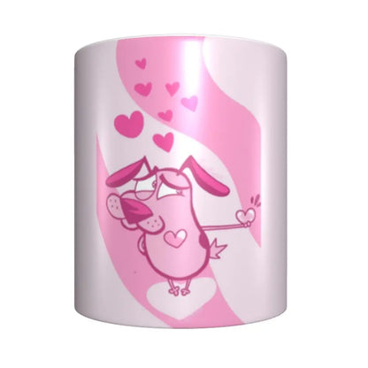Personalized C-Courage The Cowardly Dog Coffee Mug DIY Ceramic Milk Tea Mug Cup