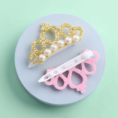 Small Dogs Faux Pearl Crown Shape Bows Hair Clips Bow Cute Head Decoration For Pets Hair Clips Grooming Cat Bow Pet Accessoires