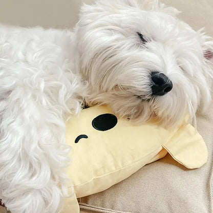 New Dog Pillow Cartoon Bear Dog Nest Cat Neck Guard Detachable Washable Soft Rebound Collapse Chin Pad Hypnosis Pet Pillow