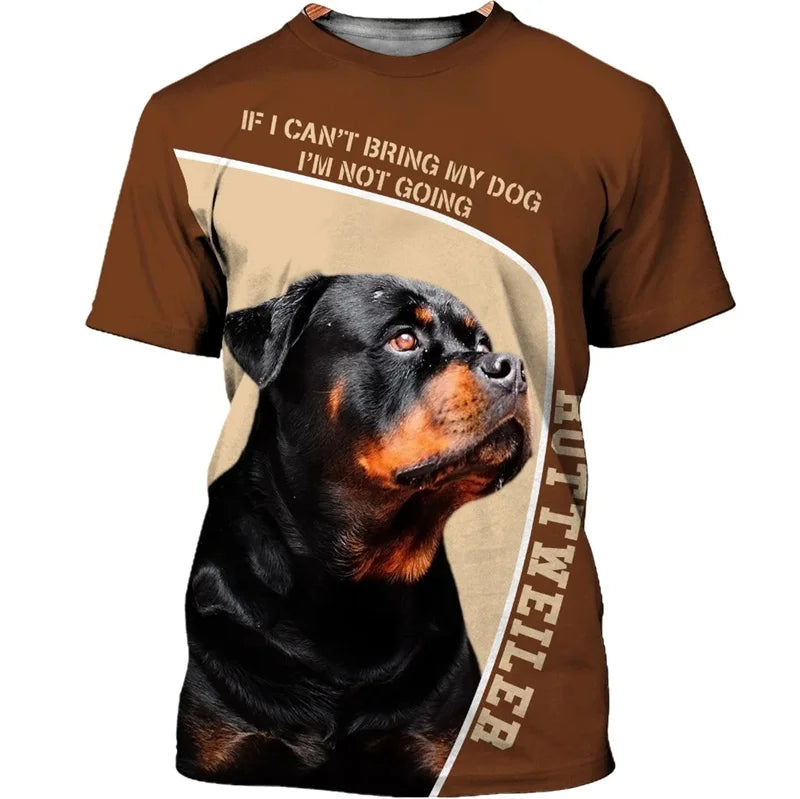 the BADASS DAWGS - Pitbull & Rottweiler 3D Graphic T-Shirts for Men