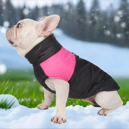 Pet Dog Jacket Warm Winter Clothes For Small Large Dogs Labrador Coat Windproof Waterproof Puppy Costume Vest With D-ring Pug