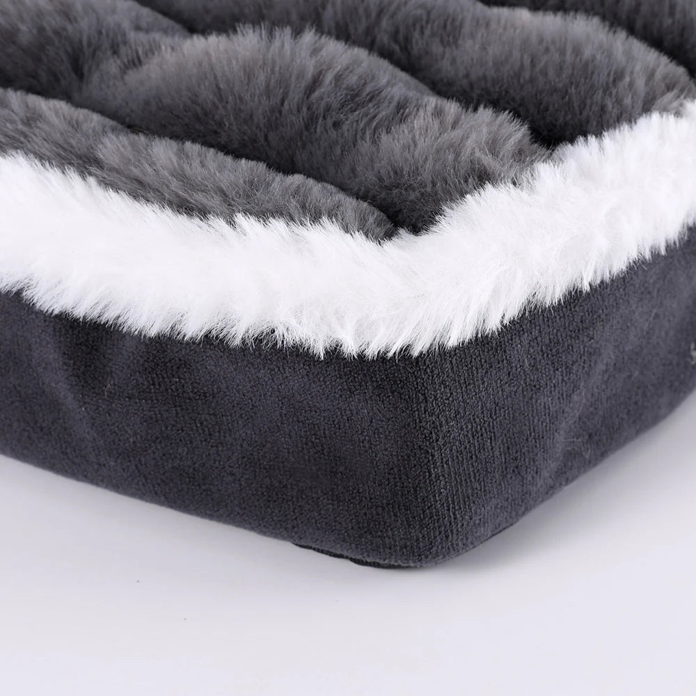 Elastic Small Cat Kennel Cushion Comfortable Large Cat Bed All Seasons Warm Medium Dog Sofa Mat Soft Puppy Kennel with Pillow
