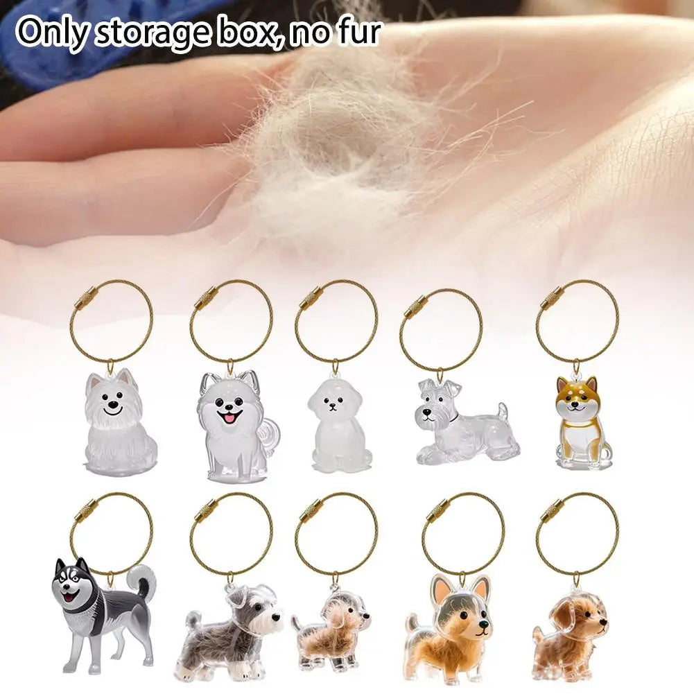 Keychain For Collecting Cat And Dog Hair, Fur Life Pendant For Dogs, DIY Pet Furs Collection Keychain, Pet Fur Keepsake