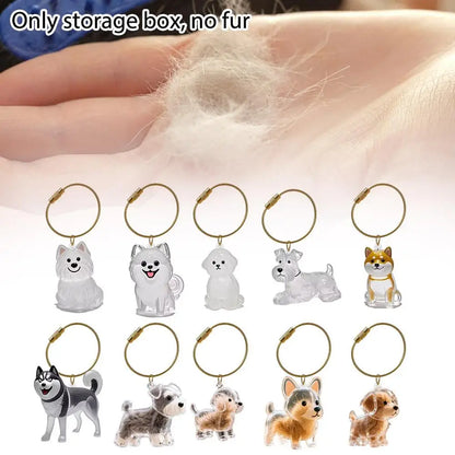 Keychain For Collecting Cat And Dog Hair, Fur Life Pendant For Dogs, DIY Pet Furs Collection Keychain, Pet Fur Keepsake