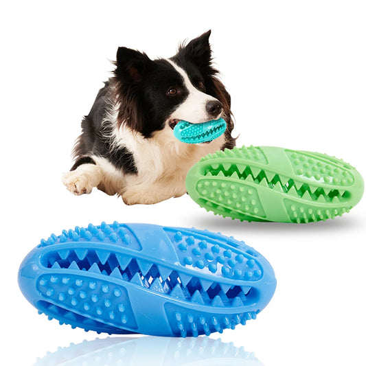 Pet Dog Toys Dog Interactive Natural Rubber Ball Puppy Chew Toy Food Dispenser Ball Bite-Resistant Clean Teeth Pet Playing Balls
