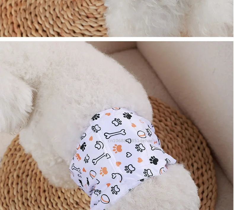 Washable Male Dog Physiological Pants Reusable Sanitary Underwear Belly Wrap Band Cotton Diaper For Large Small Medium Dog