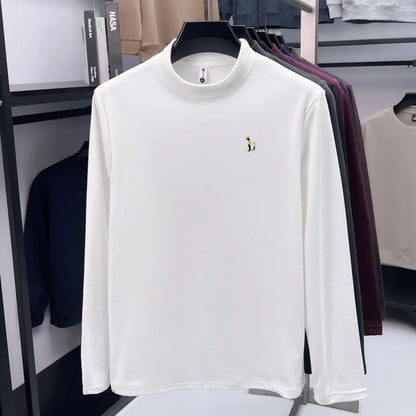 the KING CANINE - Men's Autumn Long-Sleeved T-Shirt, Half-Neck Collar Quality Print Puppy Sweatshirt, Comfortable Casual Underwear Men's Clothing