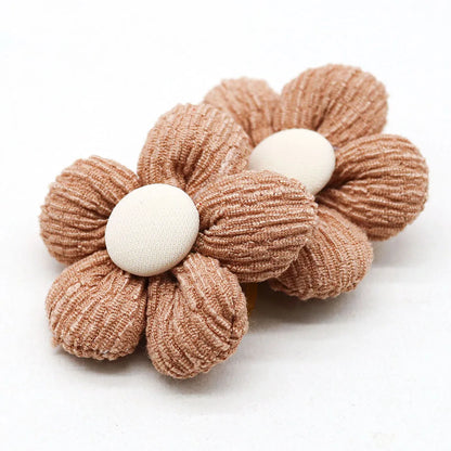 the FLOWER BOW - 10PCS Flower Shape Pet Hair Accessories for Dogs/Cats, Hair Decoration Flowers Rubber Bands, Bulk Puppy Grooming Accessories