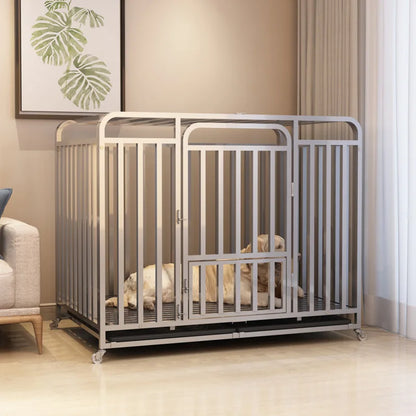 Large Dog House Dog Cage Heavy Duty Metal Kennel Indoor Outdoor Pet Cage For Big Dogs Wholesale Strong Steel Frame