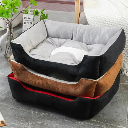 Dog Bed for Large Dog Cushion Square Breathable Non-slip Sleeping Cat Bed Winter Warm Thickened Dog Bed Soft Cat Mat Pet House