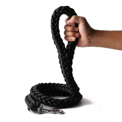 the TITANGRIP BRAIDED DOG LEASH - Large Dog Leash Nylon Braided Traction Rope, Pet Walking Thick Hand Rope for Bulldog, Rottweiler, Hound Dogs Accessories