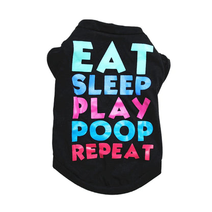 the TINYTAIL COTTON SHIRT - Cheap Cotton Puppy Dog T-Shirt for Small Dogs, Hot Sale Print Pet Clothes, Yorkshire, Pomeranian, Pug, Cat Shirts