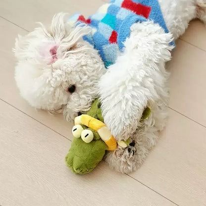 Interactive Dog Toys with Automatic Flapping Plush Squeaky Toys for Dog Durable Teething Toys Indoor Self-play Ipawspace