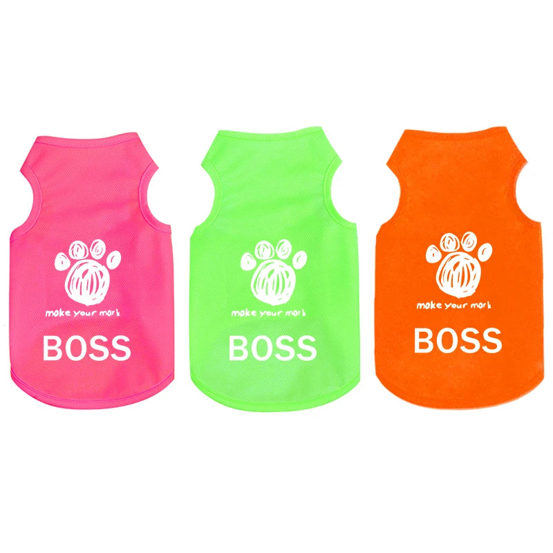 Exclusive cool summer vest for dogs and cats, ice silk fabric, new style and breathable