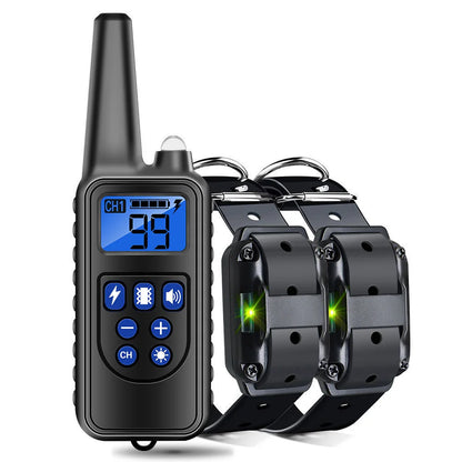 the POWERPULSE E-TRAINER - [New Edition] Dog Shock Collar with Remote - Dog Training Collar for Large/Medium/Small Dogs, Waterproof Rechargeable E-Collar