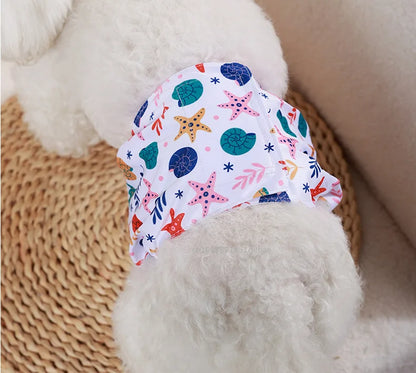 Washable Male Dog Physiological Pants Reusable Sanitary Underwear Belly Wrap Band Cotton Diaper For Large Small Medium Dog