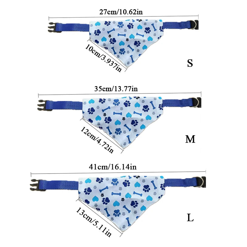 the DOGGY BANDANA - Adjustable Dog Bandanas, Large Pet Scarf, Pet Cotton Plaid Washable Bow Ties, Collar Cat/Dog Scarf, Large Dog Accessories, Kerchief