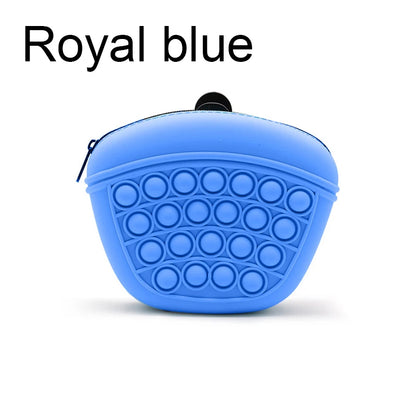 the TREAT POUCH - Dogs Soft Washable Outdoor Feed Storage Pouch, Food Reward Silica Bags, Pet Portable Dog Training Waist Bag, Treat Snack Bait