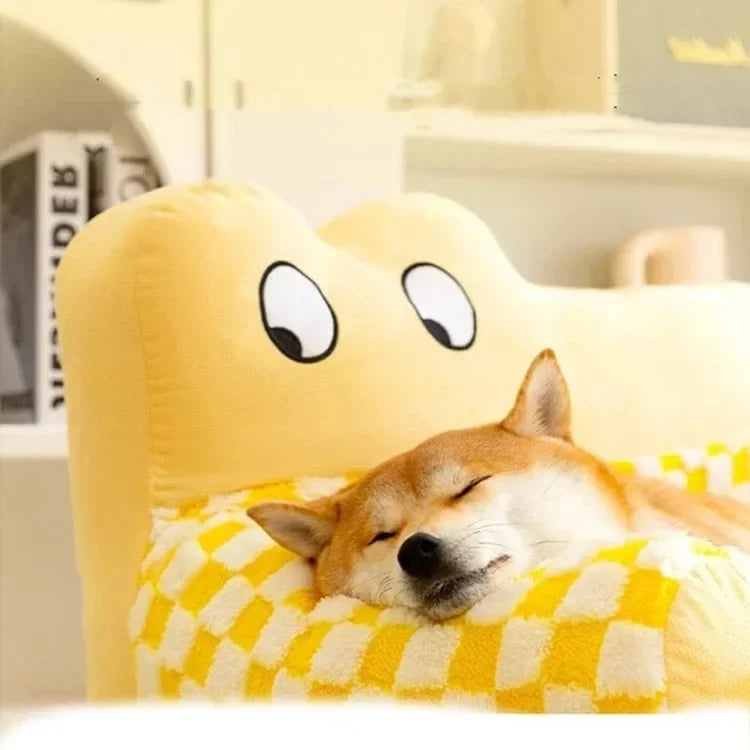 Pet Autumn And Winter Dog House Warm Removable And Washable Dog Bed Dog Sofa Winter Mat Sleeping Pad