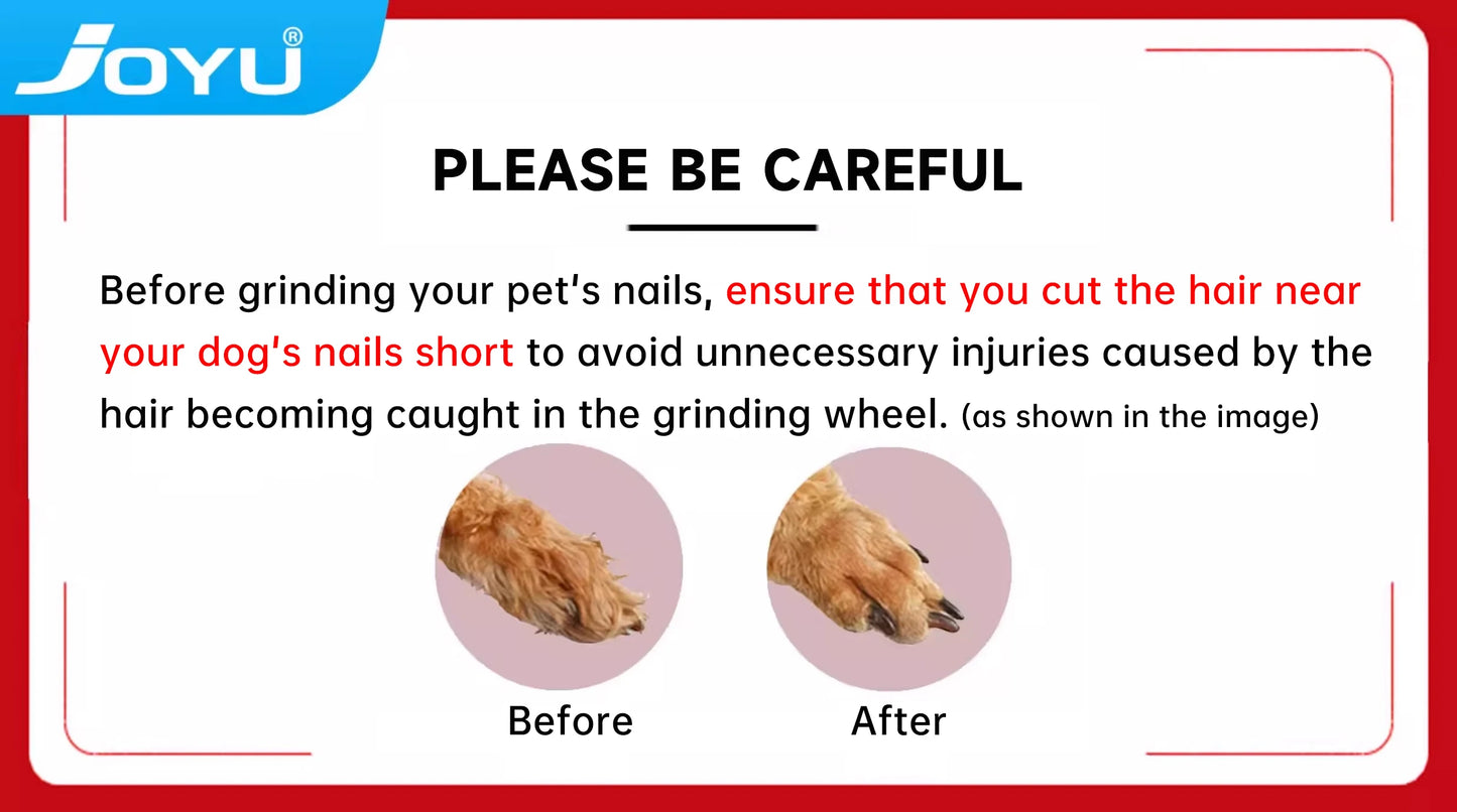 6-Speed Dog Nail Grinder  Enhanced Pet Nail Grinder Super Quiet Rechargeable Electric Dog Nail Trimmer Painless paws grooming