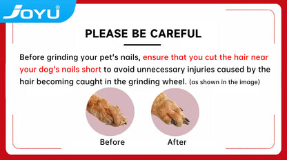 6-Speed Dog Nail Grinder  Enhanced Pet Nail Grinder Super Quiet Rechargeable Electric Dog Nail Trimmer Painless paws grooming