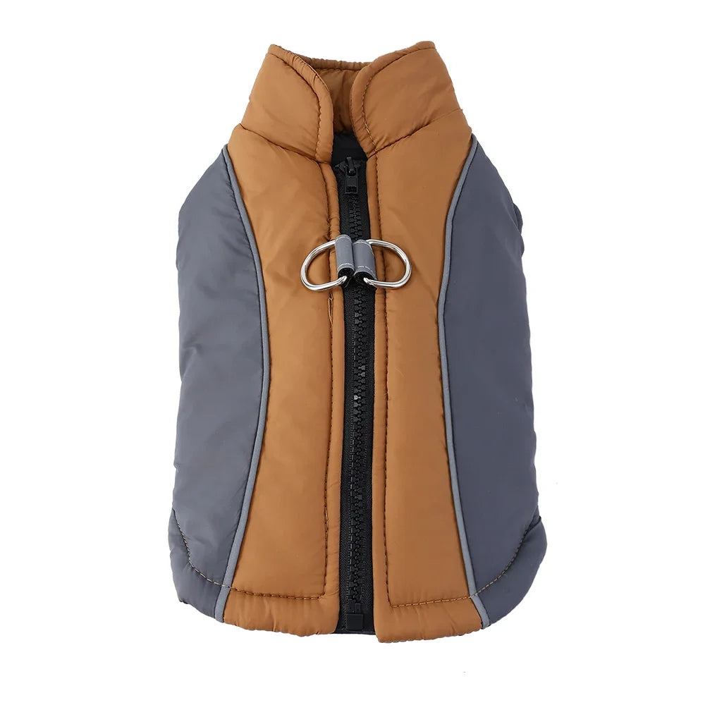 Winter Dog Jacket Warm Waterproof Clothes For Small Medium Dogs Cat Vest Coat With D-ring Reflective Chihuahua Yorkie Outfits