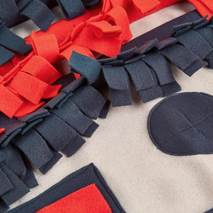 Dog Snuffle Mat for Dogs  Reduces Boredom & Anxiety Slow Eating & Smell Training Dog Brain Stimulating Toys ( Square)