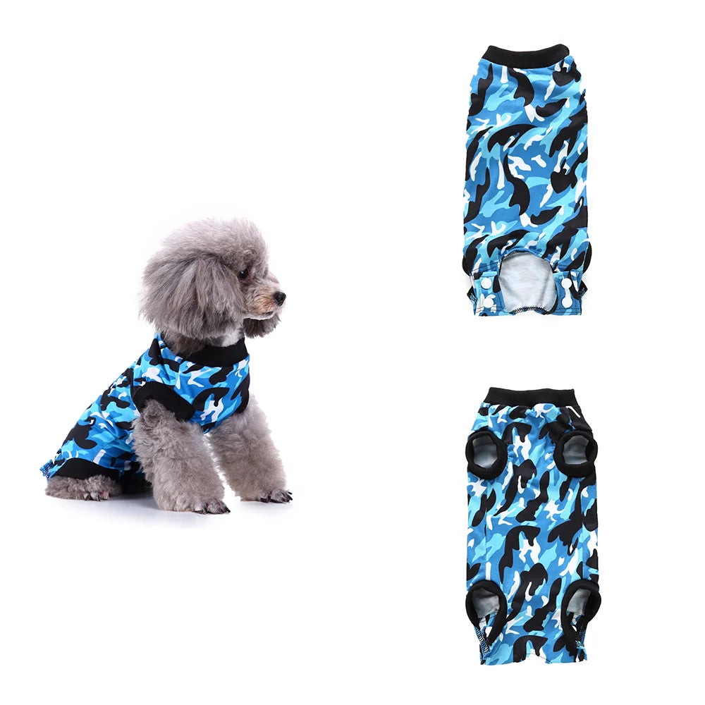 Pet Cat Recovery Surgical Costume Pet Dog Sterilization Clothes Pet Physiological Pants Anti-licking Vest for Abdomen Protect